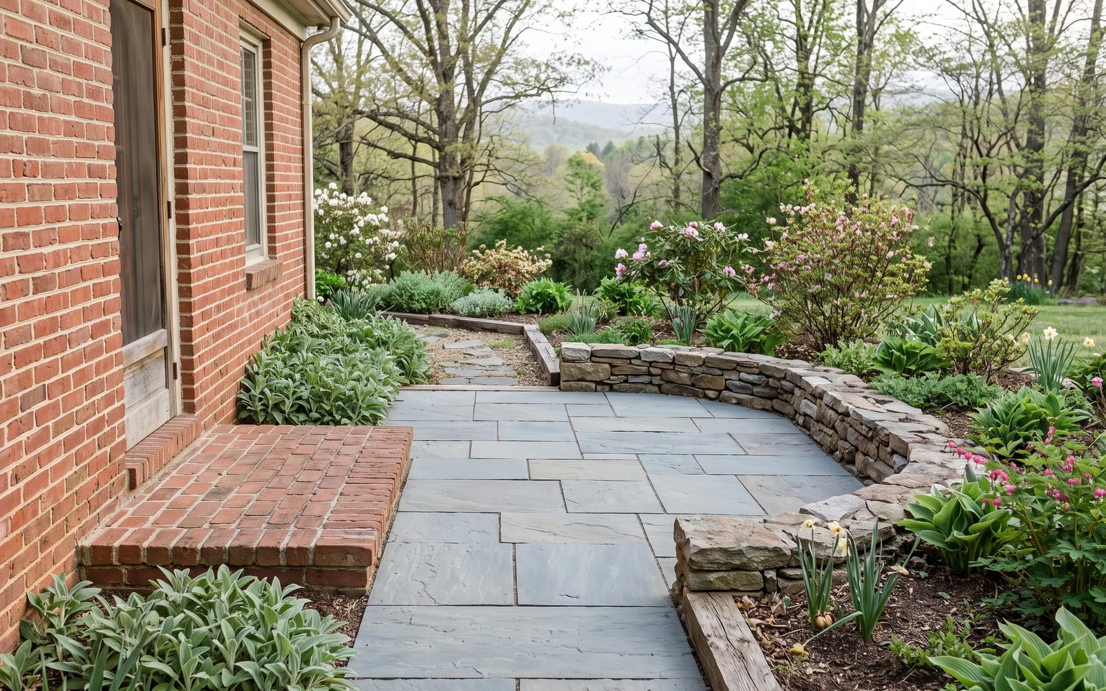 Generated Salem hardscape planning concept showing the first project-planning emphasis