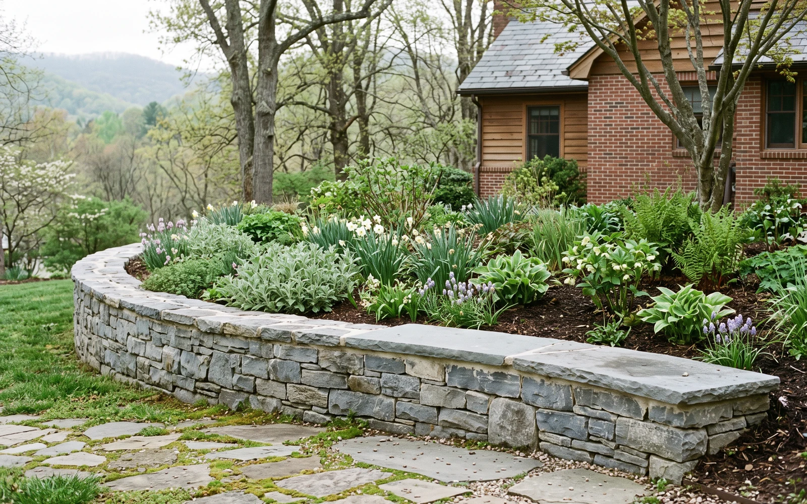 Generated Salem hardscape planning concept showing the second project-planning emphasis
